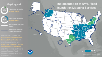 NOAA expands flood inundation mapping services to 30% of US population